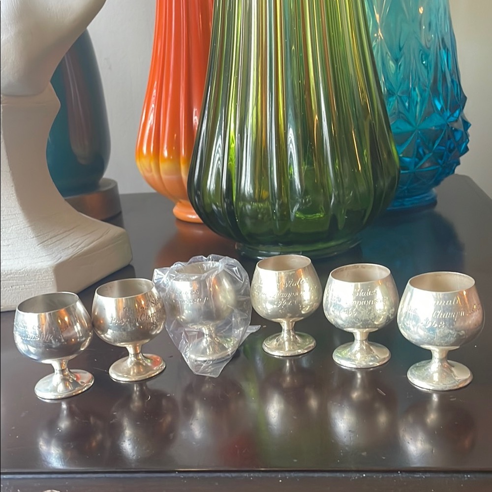 Gorham Silver Goblets Set